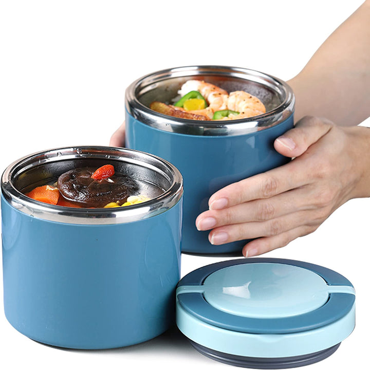 Thermobehälter mit Griff , 1000ml Edelstahl Warmhaltebehälter für Kinder , Thermo Lunchbox Speisebeh