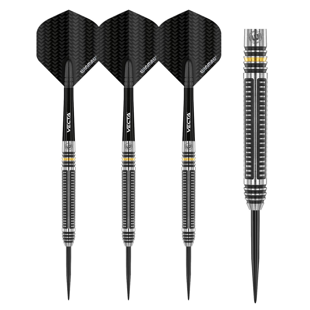 WINMAU Zinati 26 Gramm Profi Wolfram Steeltip Dartpfeile Set mit Flights und Schäfte