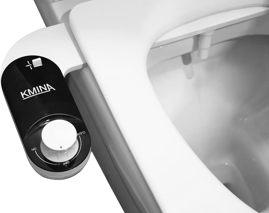 KMINA - Bidet Aufsatz für Toilette Kaltwasser, Schlauchlänge 80 cm, Toilettensitz, WC Dusche, Nicht