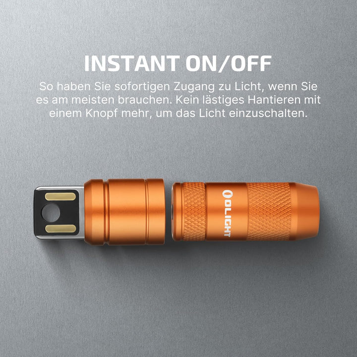 OLIGHT iMini 2 Mini LED USB-Aufladbare Taschenlampe Schlüsselhänger mit magnetischen Basis,50LM und1