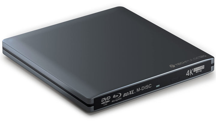 techPulse120 externes USB 3.1 Typ-C UHD HDR 4k 3D MDisc BDXL Laufwerk Bluray Brenner Burner Superdri