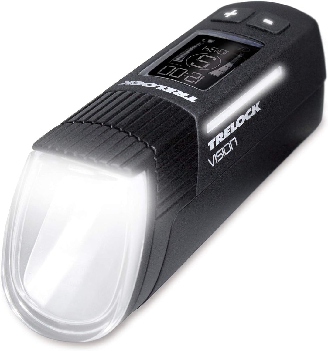 Trelock LS 760 I-Go Vision Frontscheinwerfer, schwarz, One size Bundle mit Akku-Stableuchte, Bundle