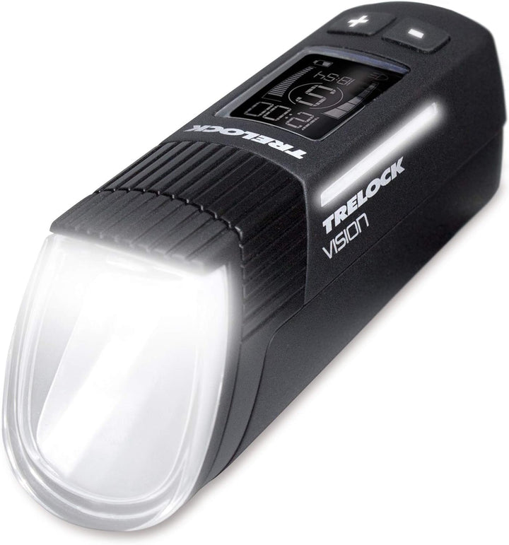 Trelock LS 760 I-Go Vision Frontscheinwerfer, schwarz, One size Bundle mit Akku-Stableuchte, Bundle