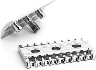 MÜHLE TRADITIONAL R41 Doppelschneidiger Sicherheitsrasierer (offener Kamm) für Herren – perfekt für
