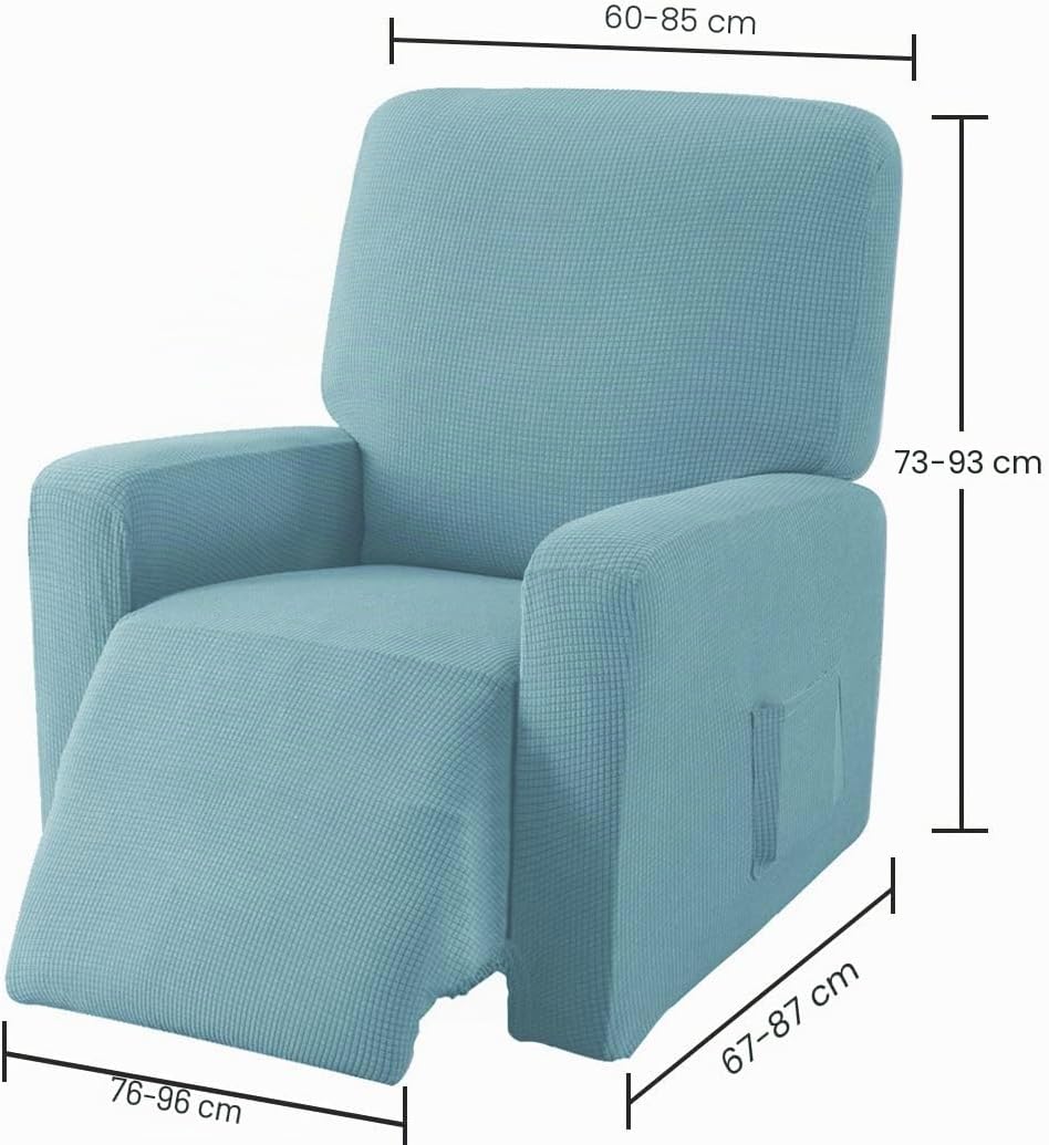 EBETA E Jacquard Sesselbezug, Sesselschoner, Stretchhusse für Relaxsessel Komplett, Elastisch Bezug