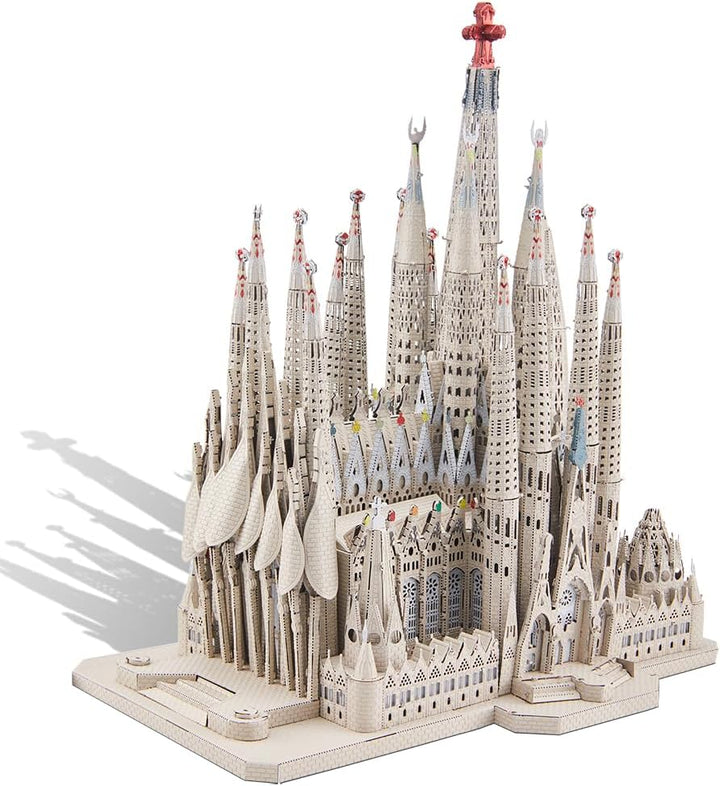 Piececool 3D Puzzle Metall Architecture Sagrada Familia, 3D Metall Puzzle für 340 Edelstahl, Ganzes