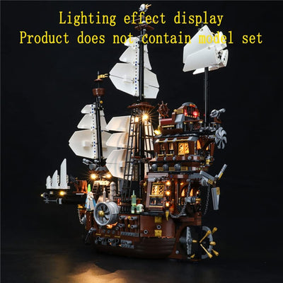 GEAMENT LED Licht-Set Kompatibel mit Lego Movie Eisenbarts See - Kuh (MetalBeard's Sea Cow) - Beleuc