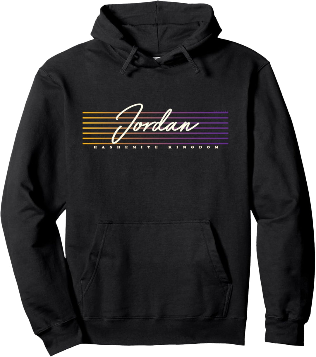 Jordanien im Retro-Stil Pullover Hoodie