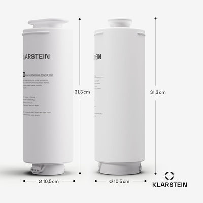 Klarstein Osmose-Wasserfilter-System für Umkehrosmose, 800GPD Untertisch Wasserfilter-System für Tri