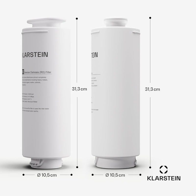 Klarstein Osmose-Wasserfilter-System für Umkehrosmose, 800GPD Untertisch Wasserfilter-System für Tri