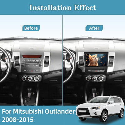 2+64G Android Autoradio für Mitsubishi Outlander 2008-2015 - 9 Zoll Touchscreen Autoradio mit Carpla