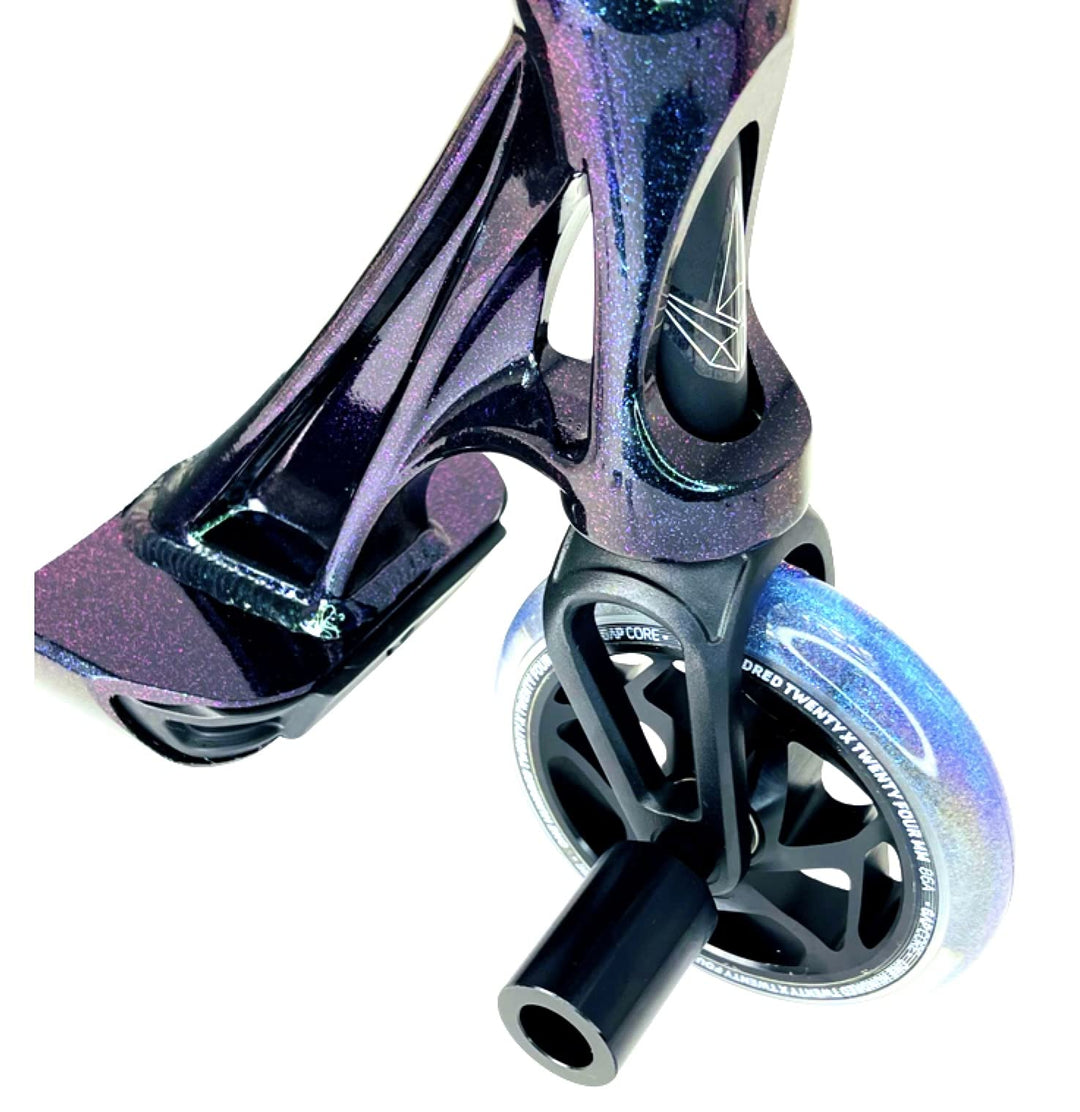 Blunt Envy Stunt-Scooter Pegs Tretroller Grind Stangen mit Achsen + Fantic26 Sticker Schwarz, Schwar