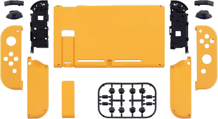 eXtremeRate Hülle Case für Nintendo Switch Joycon/Konsole, Rückgehäuse&Kickstand für Switch Console,