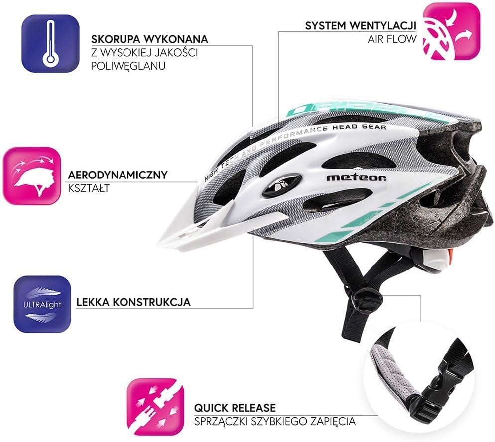 meteor® Urban Fahrradhelm Herren Damen Kinder-Helm MTB rollerhelm mädchen kinderfahrradhelm für Down
