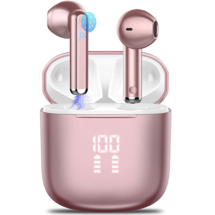 OYIB Bluetooth Kopfhörer, 2024 In Ear Kopfhörer Kabellos Bluetooth 5.3 Kopfhörer mit ENC Mic, 25 Std