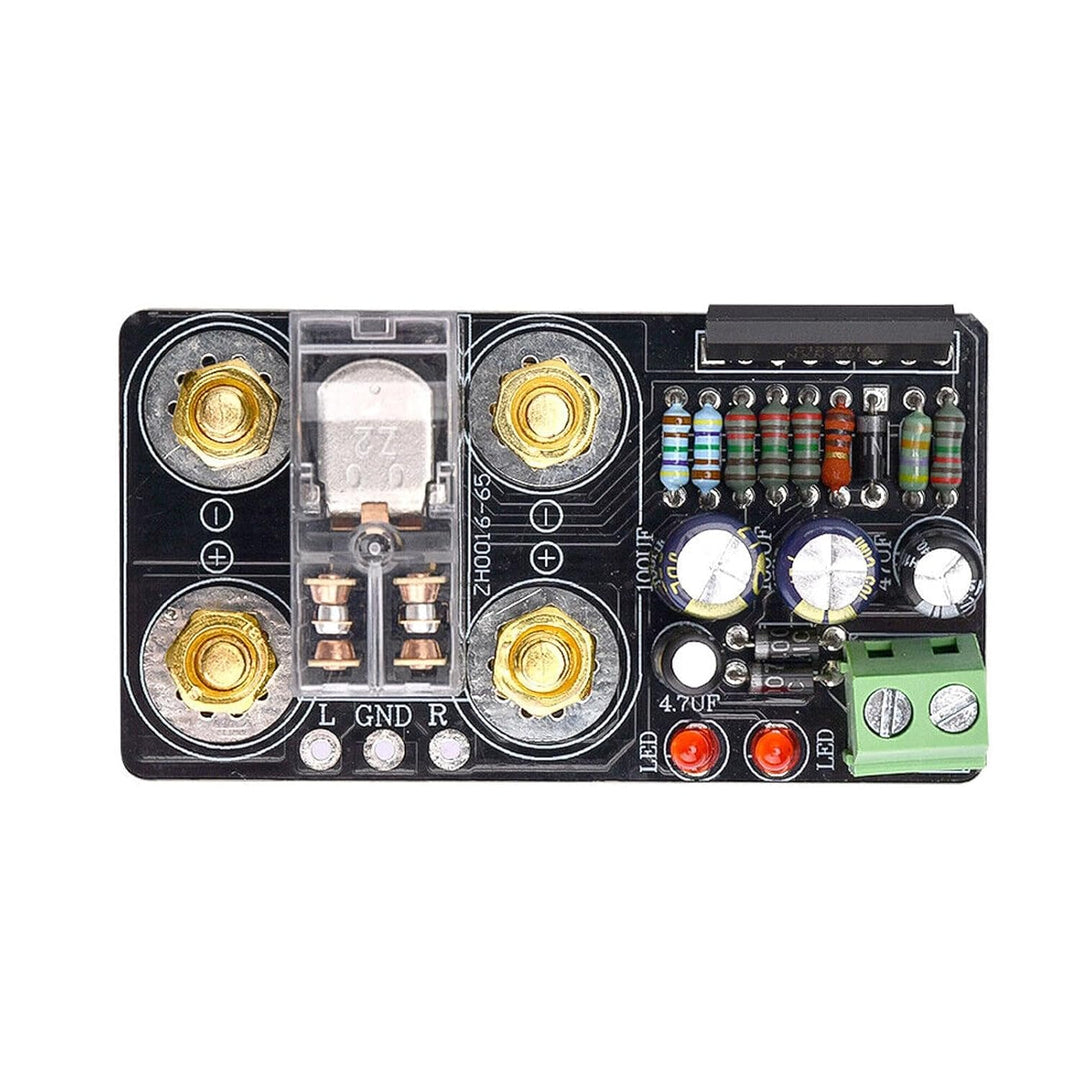 ZEZEFUFU AC 12V-24V Lautsprecherschutzplatine UPC1237 direkt auf dem Gehäuse montiert, zuverlässige