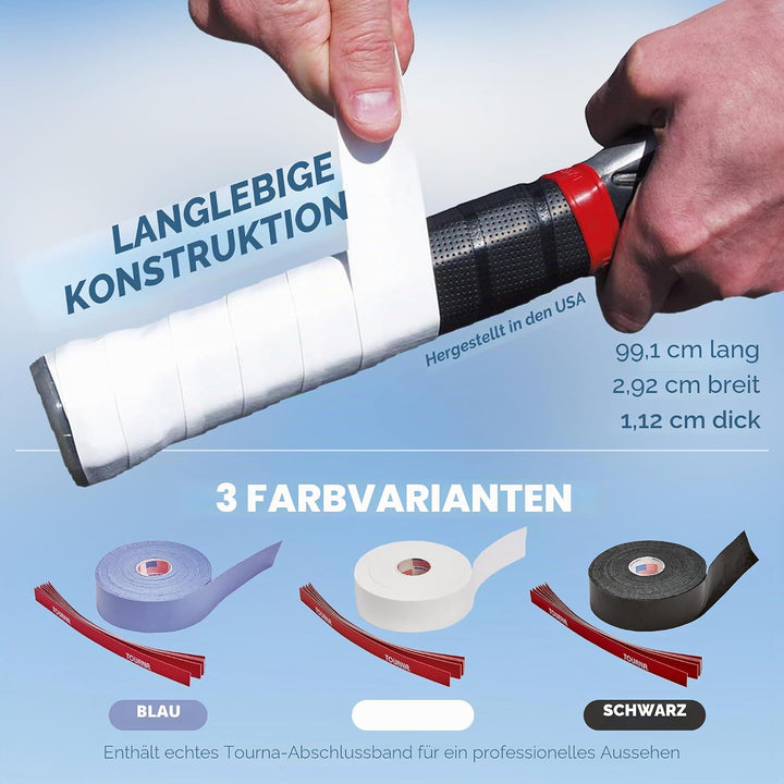 Zipper Box von 30 auf Grips – Mega Tac 30 Griffbänder Single Blau, 30 Griffbänder Single Blau