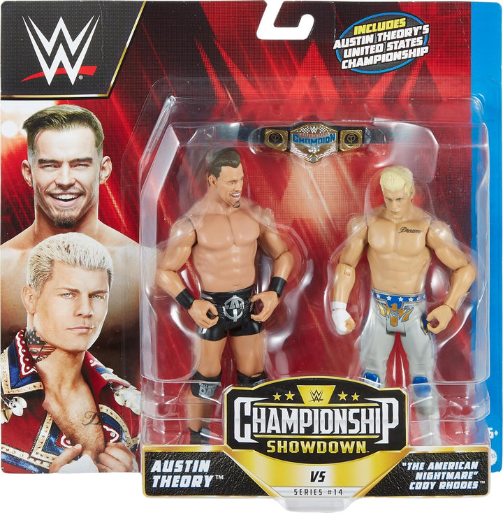 Mattel WWE Action Figure Battle Pack 2 Pack with Mattel WWE Championship Title Championship Showdown