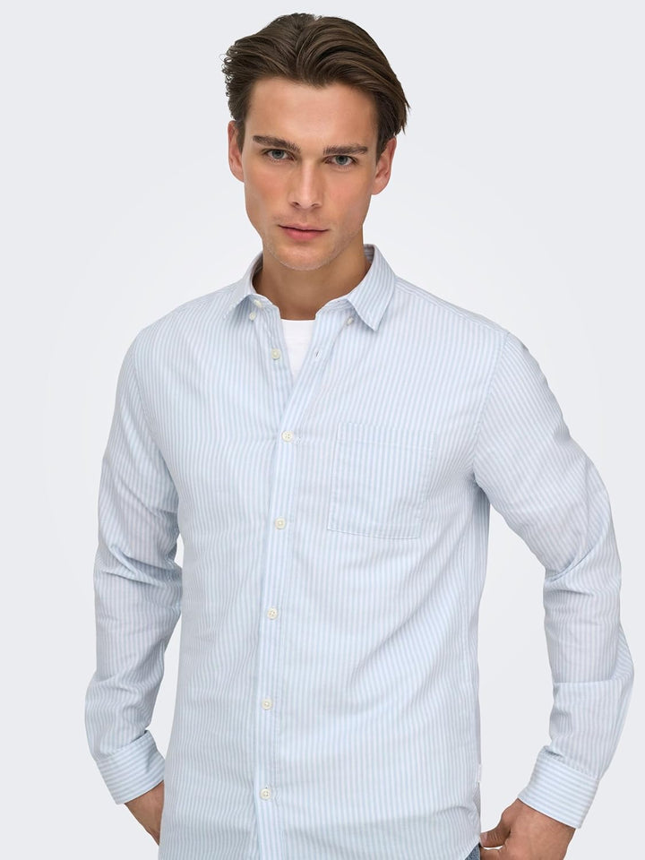Only & Sons Male Oxford Hemd ONSALVARO Oxford Hemd S Bright White, S Bright White