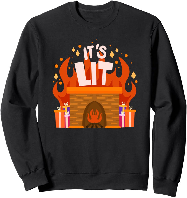 Es ist beleuchtet - Weihnachts-Wortspiel Sweatshirt