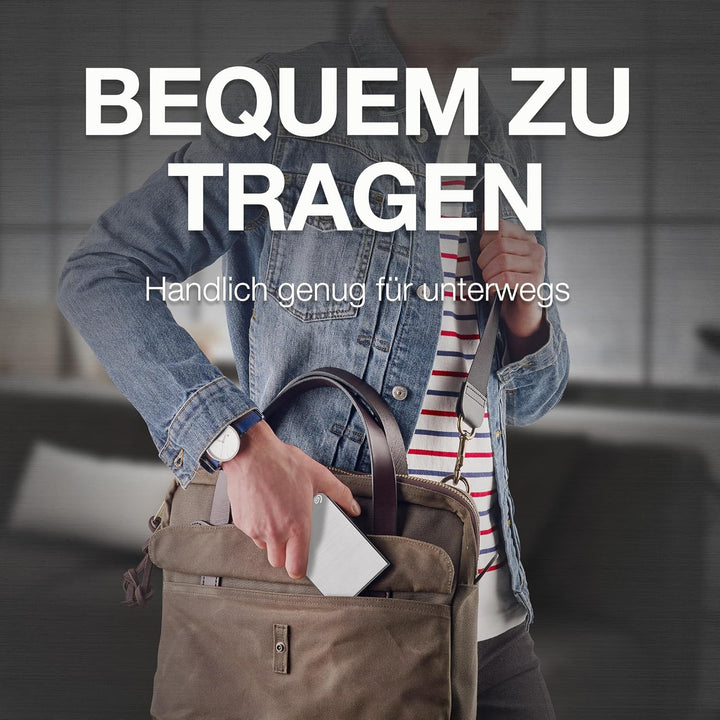 Seagate One Touch 2TB tragbare externe Festplatte, PC, Notebook & Mac, USB 3.0, Silber, inkl. 2 Jahr