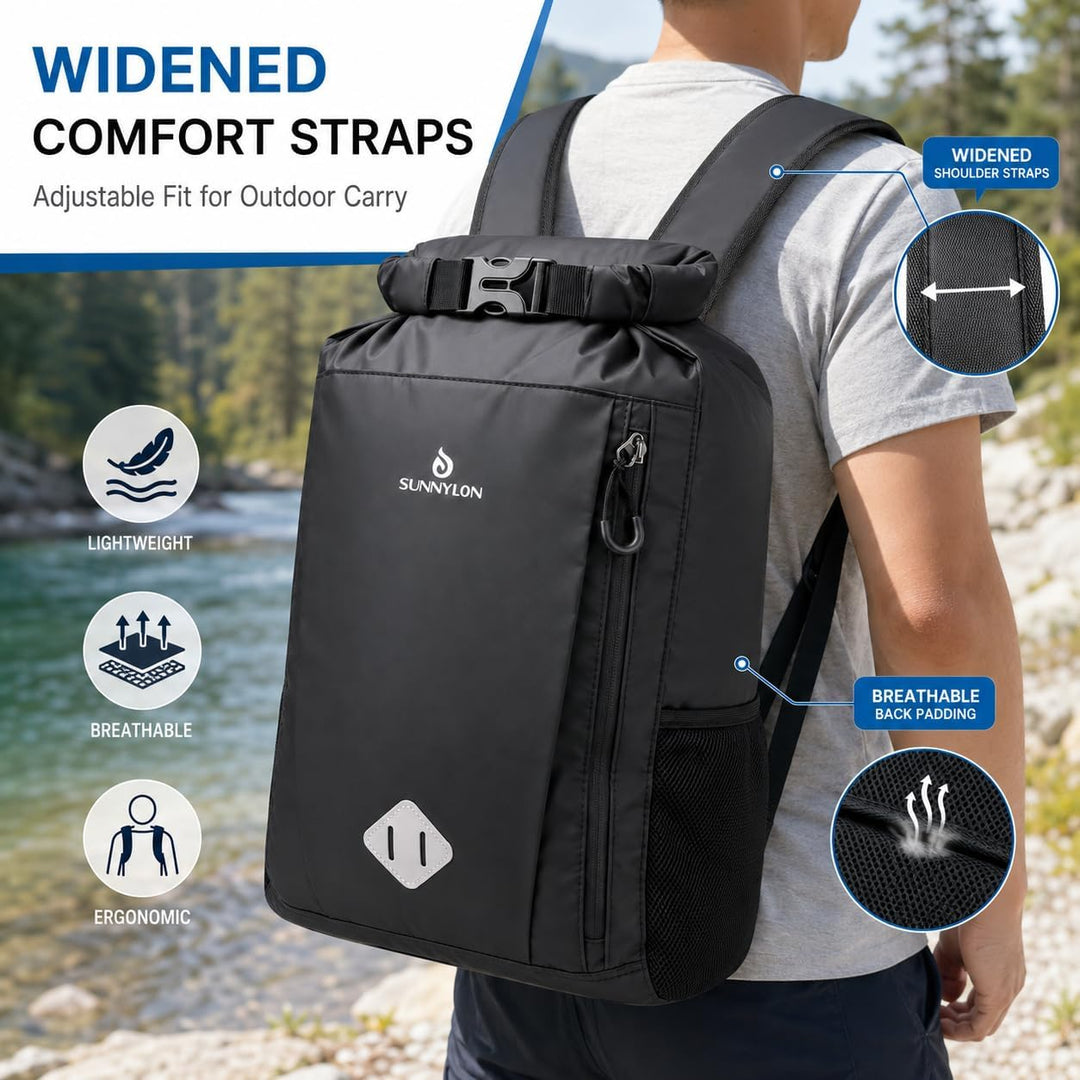 Wasserdichter Dry Bag Rucksack,20L IPX8 Wasserfester rucksack Rolltop mit Handyhülle,Wasserdichte ta
