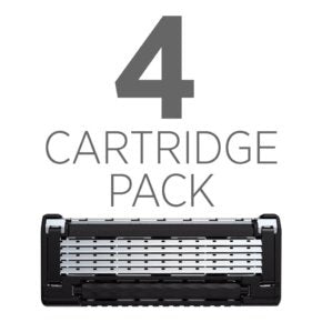 King of Shaves 5-Blade Razor with Precision Trimmer 4-Cartridges - NO Razor Handle NOT Compatible wi