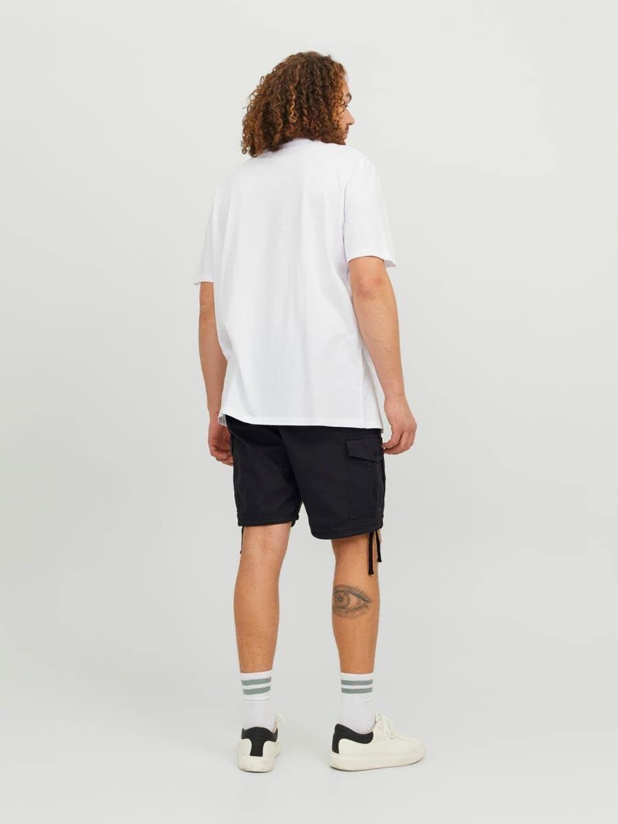 JACK & JONES Male Cargo Shorts Cargo fit Cargo Shorts 38 Grosse Grössen Schwarz, 38 Grosse Grössen S