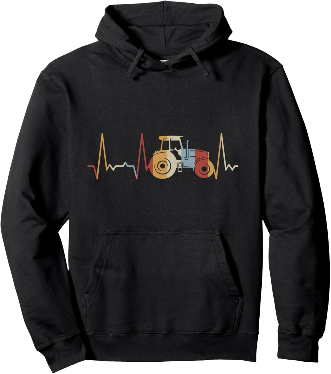 Herzschlag Traktor Pullover Hoodie