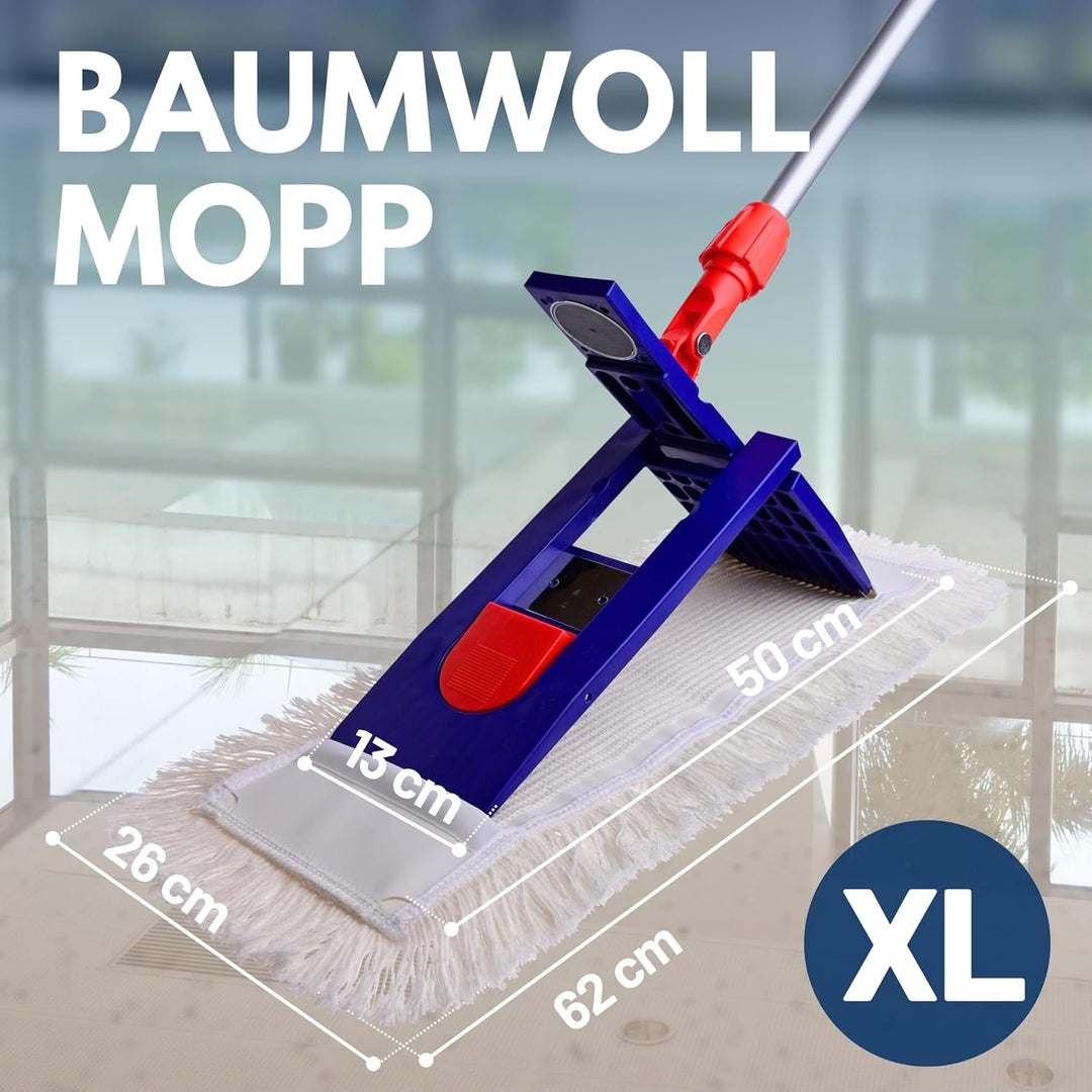 Sonty 5 Stück Mopp, Baumwollmop, Wischmop Premium Tufting 50cm (5)
