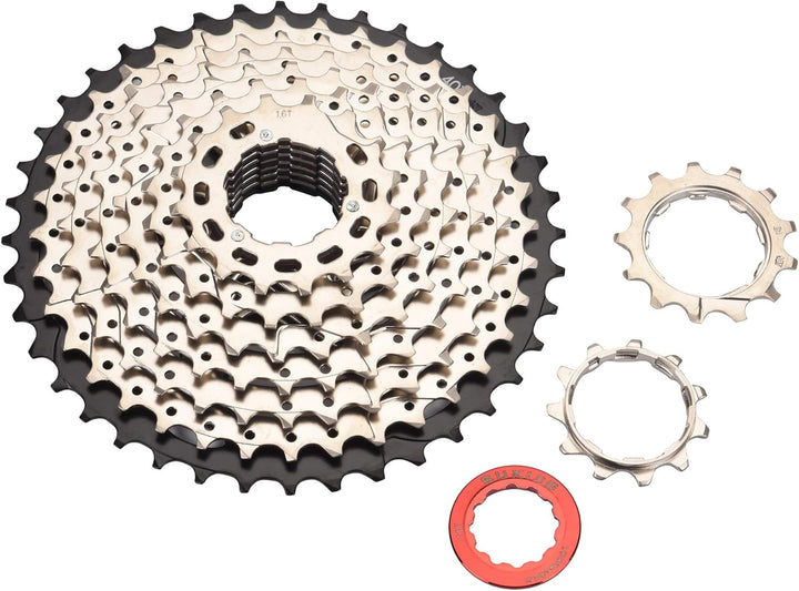BESNIN Kassette für Mountainbike 9 Fach 11-32T/11-36T/11-40T/11-42TKassette 9 Fach Fahrrad-freilauf