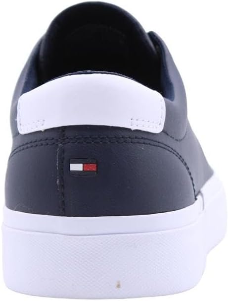 Tommy Hilfiger Herren Corporate Leather Detail Vulc Fm0fm04589 Vulkanisierte Sneaker 41 EU Blau Dese