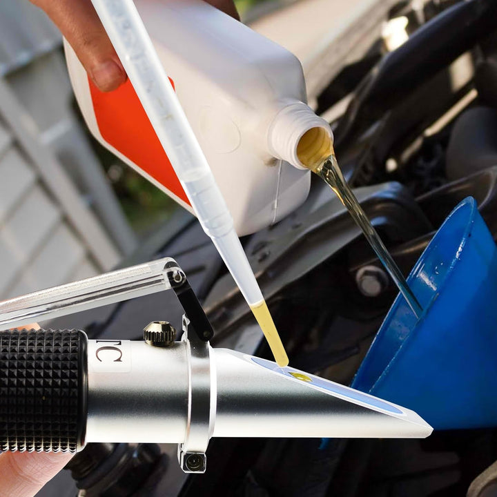 GAIN EXPRESS Batterie Optisches Refraktometer Ethylen-Propylen-Glykol Kühlmittel 3 Scales Measuremen