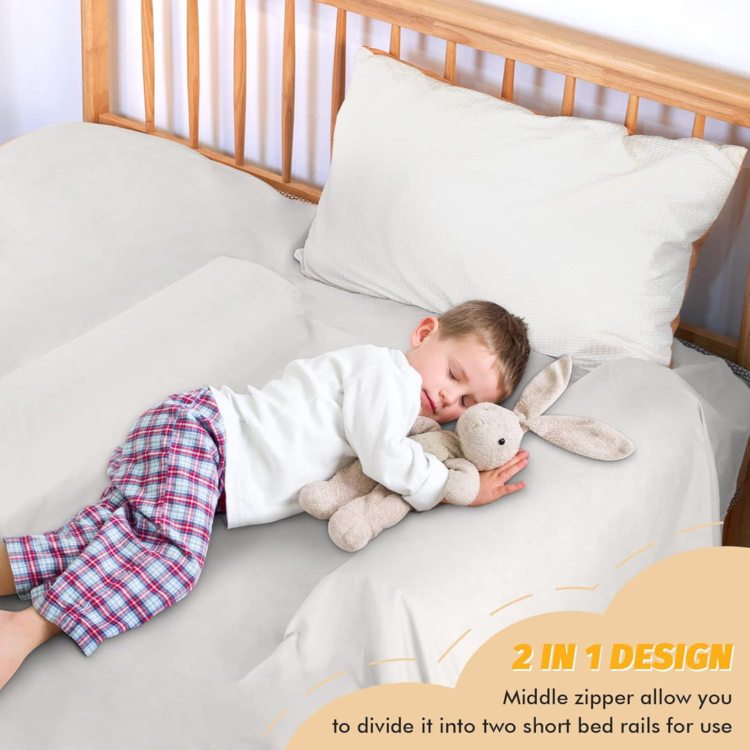 YIHATA 2in1 Rausfallschutz Bett, Bettschutzgitter Für Kinder, Bettumrandung Babybett, Langem Schaums