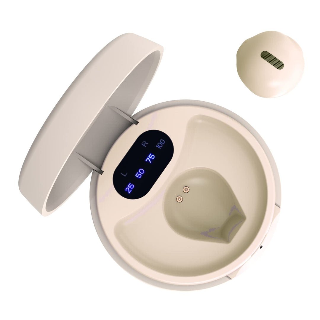 Unsichtbare Mini Wireless Bluetooth Einzelner Kopfhörer, Kleine Halb-In-Ear Kopfhörer für Arbeit & A