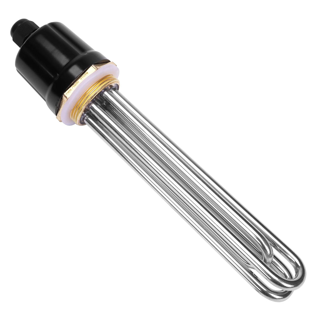 DERNORD 220V/380V 3750W 1-1/4 Zoll DN32 Heizelement 3U Heizstab BSP Kupfer Flansch 220V 3750W, 220V