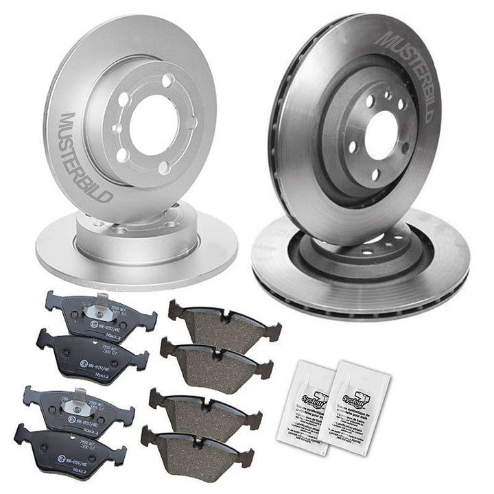 Bremsenset inkl. Bremsscheiben Vorne Ø 294 mm + Hinten Ø 262 mm + Bremsbeläge Vorne und Hinten, Pass