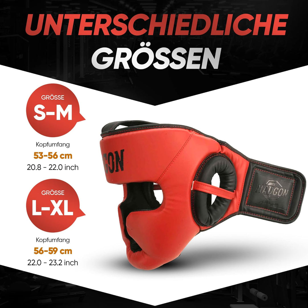 MADGON Kopfschutz mit hoher Schlagdämpfung. Gesichtsschutz mit Perfekter Sicht und geringer Schweiss
