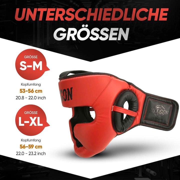 MADGON Kopfschutz mit hoher Schlagdämpfung. Gesichtsschutz mit Perfekter Sicht und geringer Schweiss
