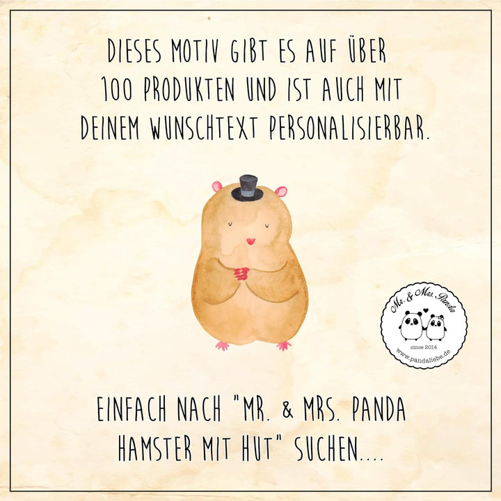 Mr. &amp; Mrs. Panda Motiv WC Sitz Hamster mit Hut - Geschenk, WC-Sitz, Zylinder, Klobrille, Zauberer, T