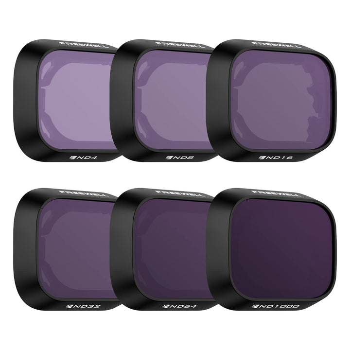 Freewell All Day – 6er Pack ND4, ND8, ND16, ND32, ND64, ND1000 Filter Kompatibel mit Mini 3 Pro/Mini