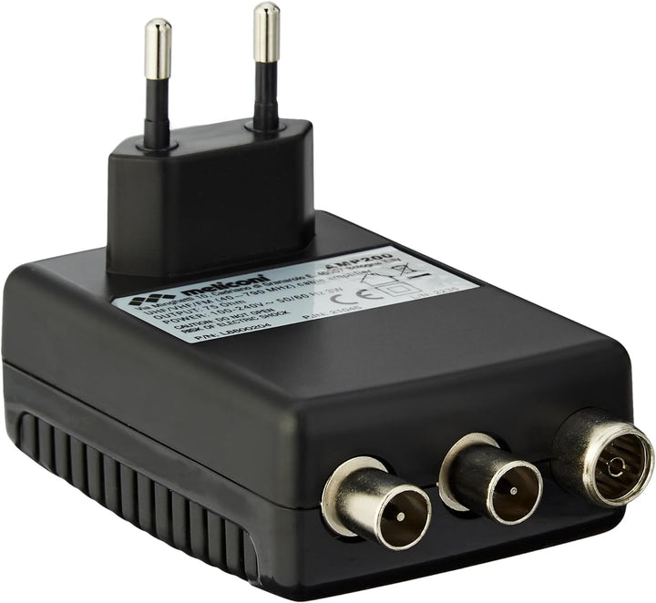 Meliconi AMP200, TV-Antennenverstärker, Digitaler 2-Wege-Signalverstärker, 220V Direktstromversorgun