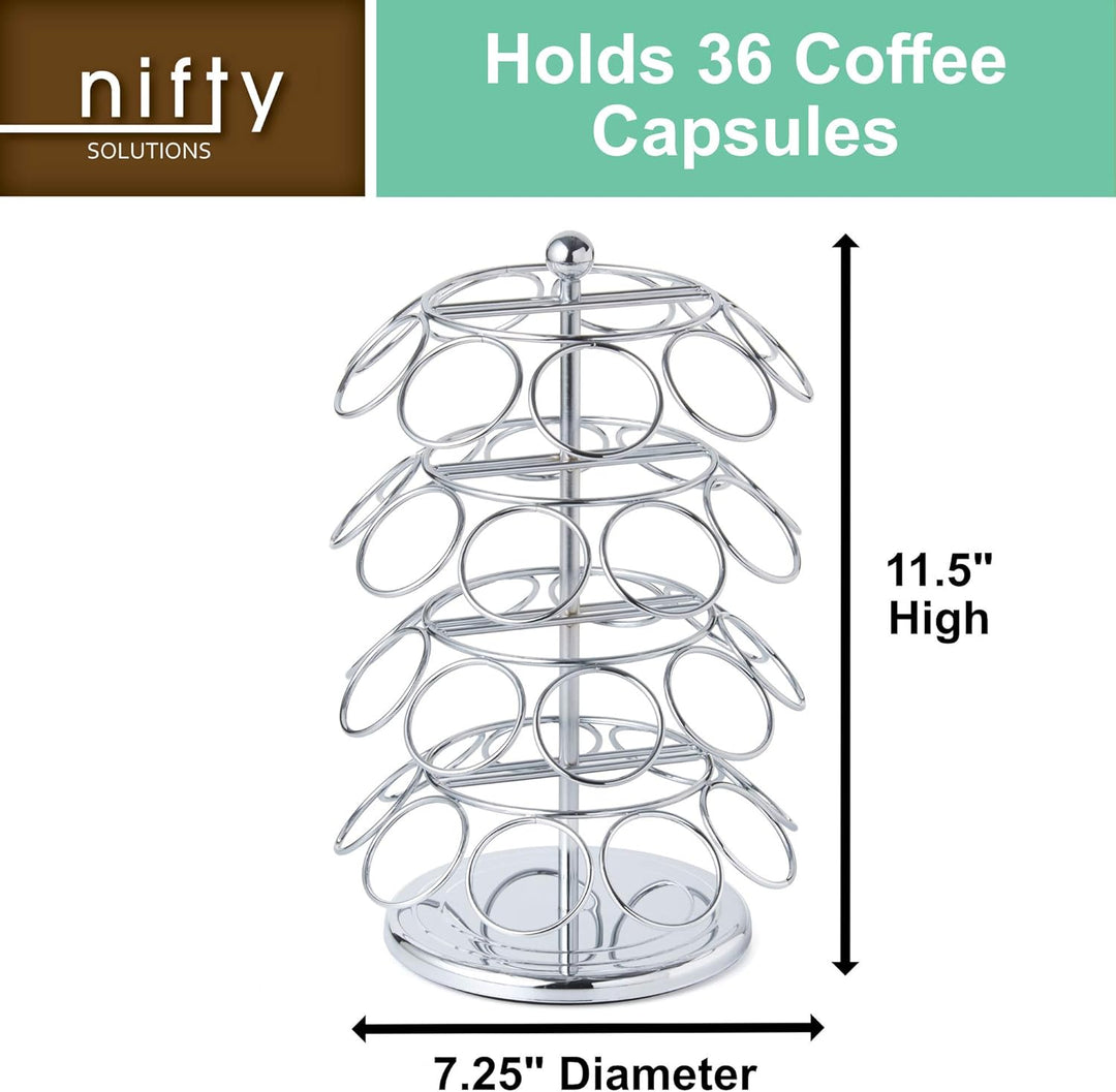 NIFTY 5636C 36 Capacity Carousel in Chrome K-Cup Karussell, stahl Chrome Einheitsgrösse, Chrome Einh
