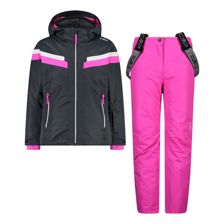 CMP Mädchen Kid G Set Jacket And Pant Pants Set 98 Titanio, 98 Titanio
