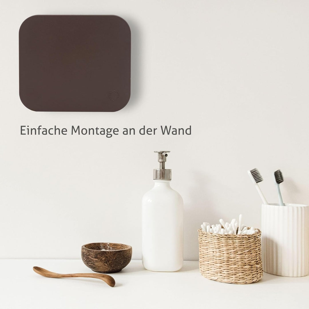Turbionaire TREND 100 SDBC Abluftventilator, für Badezimmer, Küche, Wand/Decke, Frontplatte Dark Bro