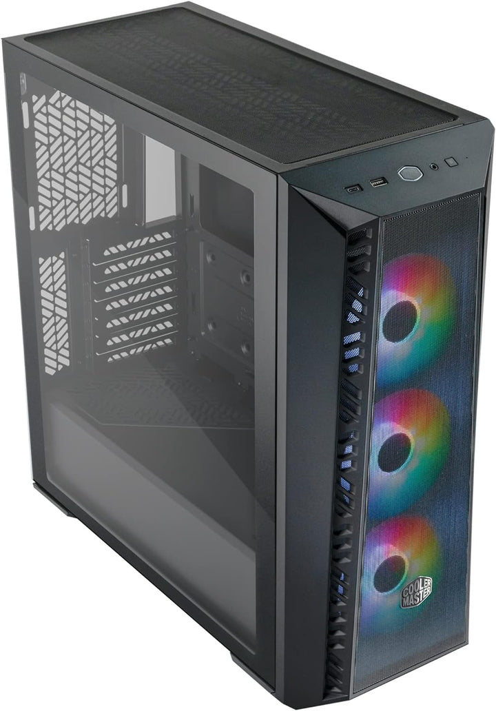 Cooler Master MasterBox 520 Mesh-PC-Gehäuse – Mid-Tower-ATX-Gehäuse, 3 x vorinstallierten Lüftern, m