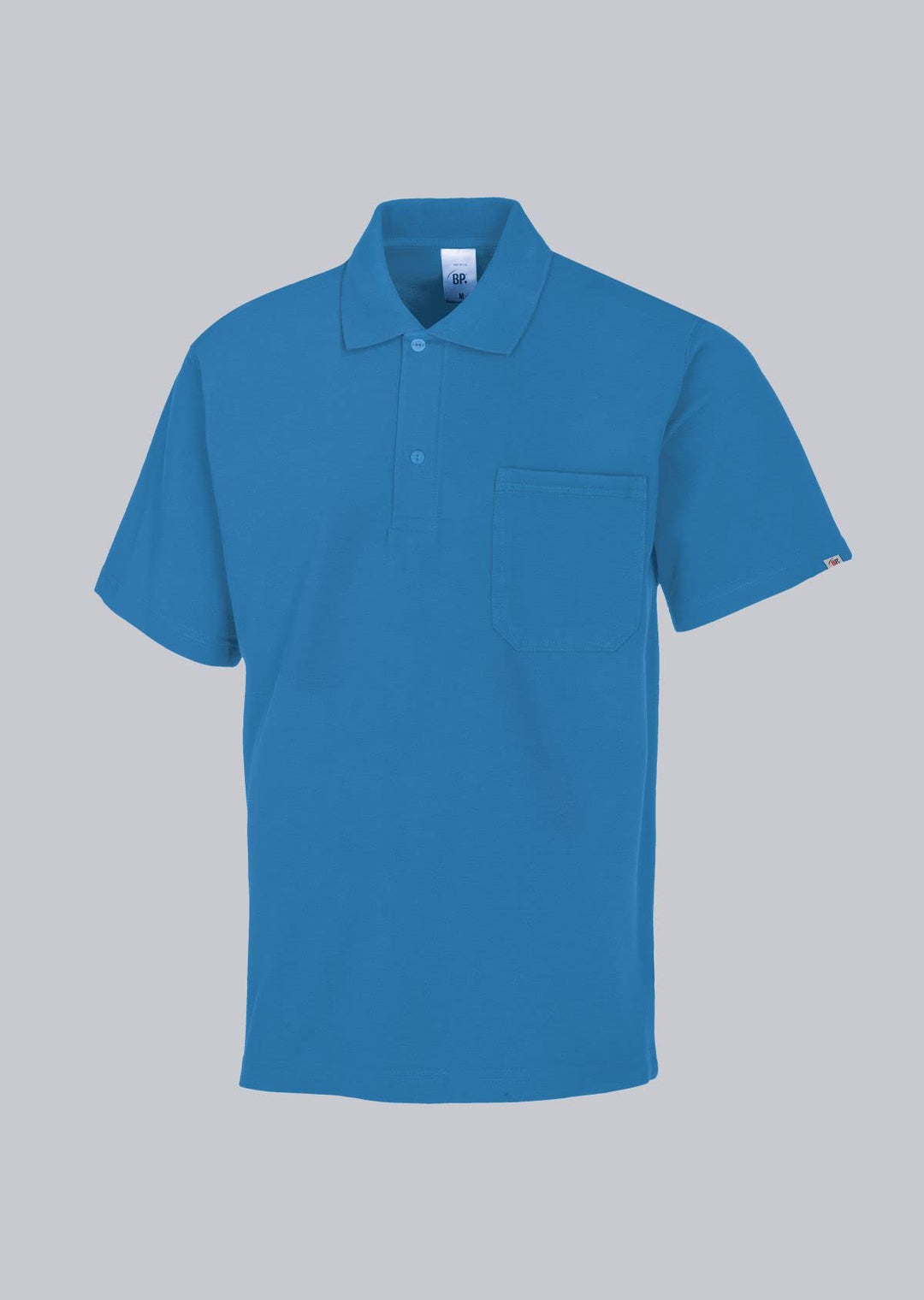 BP 1612-181-11-L Unisex-Poloshirt, 1/2 Ärmel, Polokragen mit Knopfleiste, 70 cm, 220,00 g/m² Stoffmi