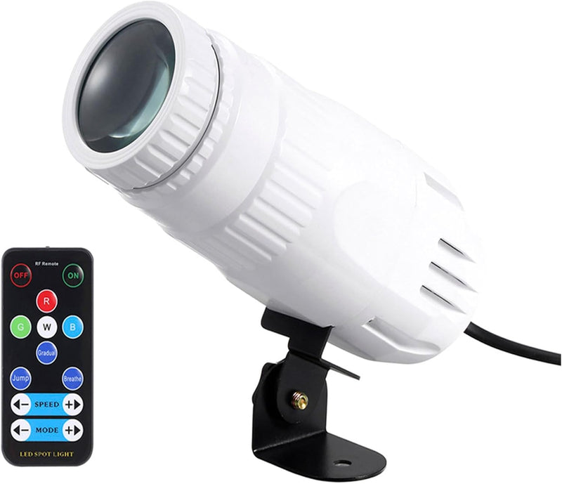 Lixada Pinspot LED DJ Effekt Licht, Mini RGBW LED Beam Spot Lichter Pinspot Licht mit Remote Spotlig