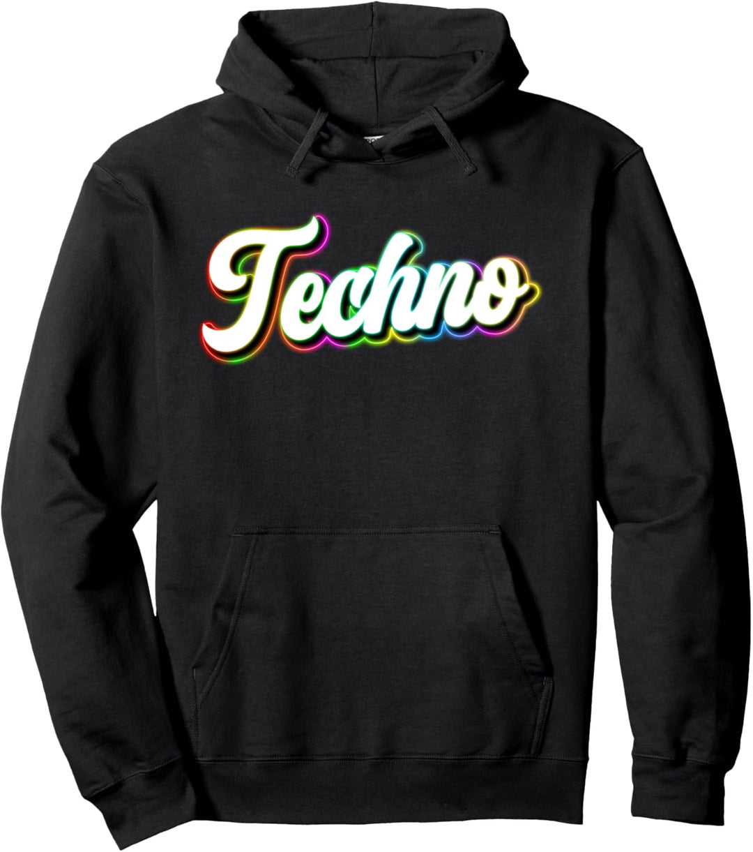 Retro-Techno-Festival Hardcore EDM Rave Goa Tech House Pullover Hoodie