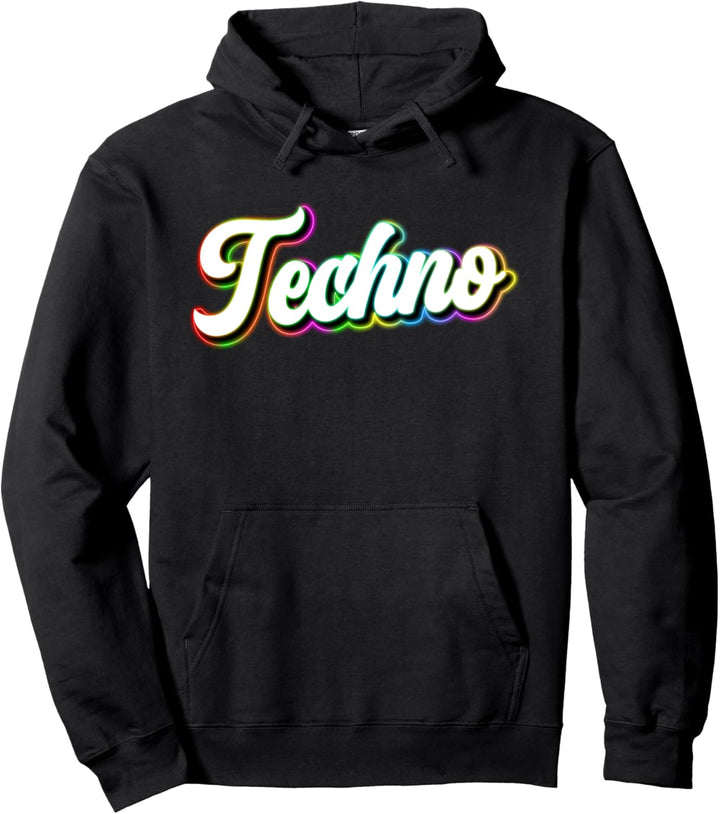 Retro-Techno-Festival Hardcore EDM Rave Goa Tech House Pullover Hoodie
